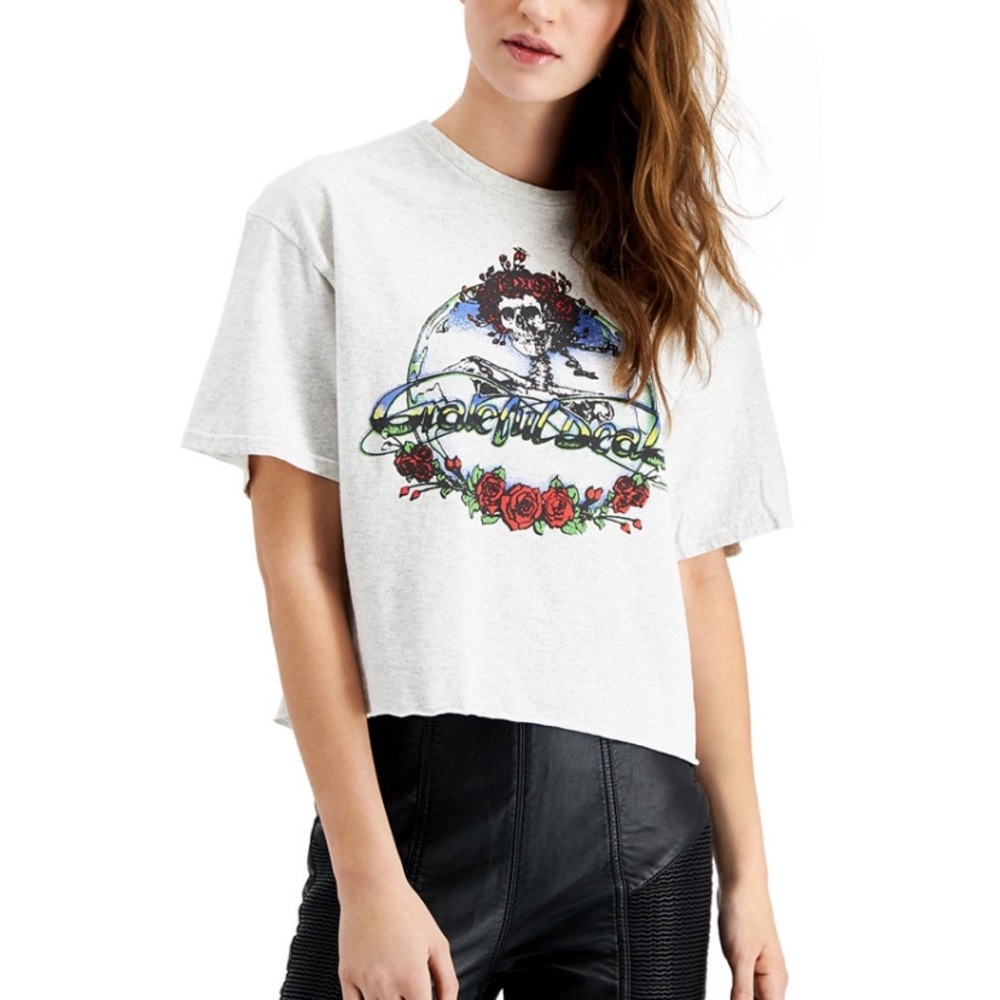 Junk Food NWT Grateful Dead Cropped Graphic Tee